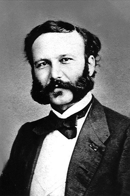 Abbildung: Porträt von Henry Dunant um 1860